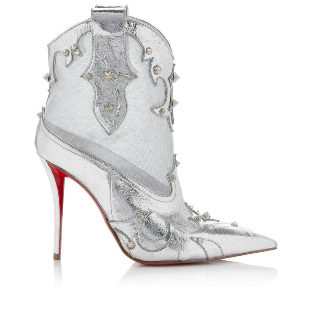Christian Louboutin Bootytiag 100mm Metallic